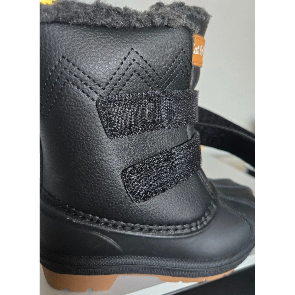 Cat & Jack Denver Toddler Black Waterproof Winter Snow Boots Size 6 -20F Rated